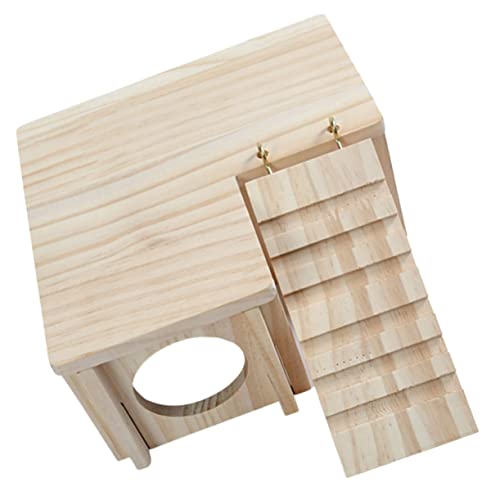 Yardwe 1 Set Hamsterversteck Aus Holz Hasenburg Hasenhaus Versteck Für Kleine Tiere Nagerhaus Für Kaninchen Ideal Für Hamster Und Andere Kleintiere Robust Und Langlebig von Yardwe