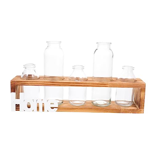 Yardwe 1 Set Hydrokultur Glasflasche Desktop Ständer Esszimmertisch Dekoration Sukkulenten Pflanzgefäße Zimmerpflanzentöpfe Vasen Zimmerpflanzen Glühbirne Ornament Dekoration von Yardwe