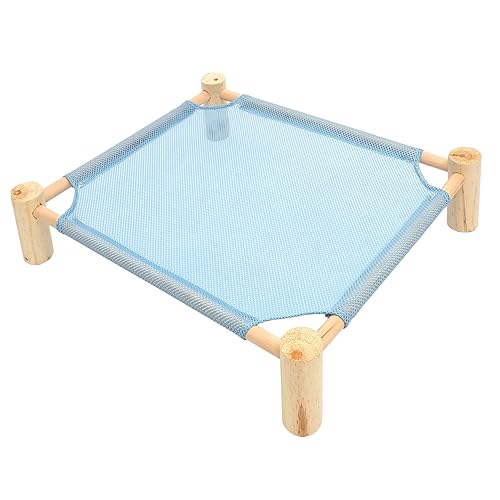 Yardwe 1 Set Sommer Heimtierbedarf Tiere Hängematte Spielzeug Lustiges Holzgestell Hängematte Holzgestell Hängematte Bettkäfig Hängematte Kleines Schaukelspielzeug Hängemattenspielzeug von Yardwe