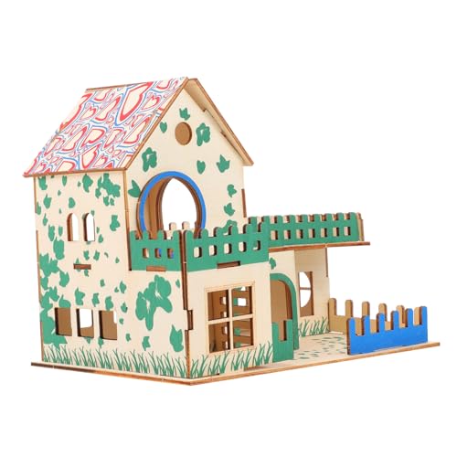 Yardwe 1 Stück Hamstervilla Hamsterschloss Rattenkletterleiter Mauskletterleiter Haustier Holzhaus Kleine Haustierleiter Hamsterplattform Kleine Tierleiter Rennmäuse Leiter von Yardwe