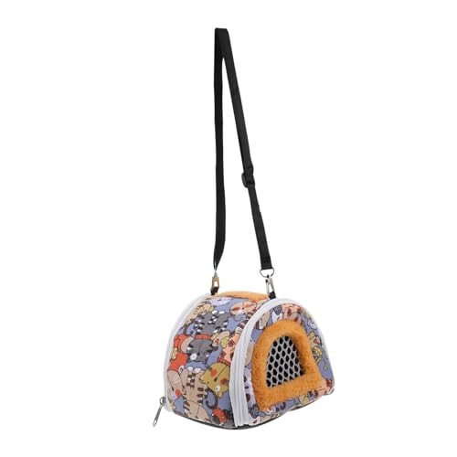 Yardwe 1 Stück Haustier-rucksackträger für Kleintiere Hamster Ausgehtasche Ratten Outdoor-Tasche Hamsternest Haustiertasche Bequem Sicher für Reisen Im Freien von Yardwe