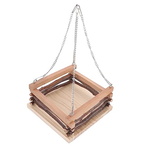 Yardwe 1 Stück The Swing Pet Supplies Hamsterschaukel Nest Haustier Hängematte Hängeschaukel Spielzeug Eichhörnchen Hängespielzeug Holzhamsterhütte Holzhamsterschaukel Spielzeug von Yardwe