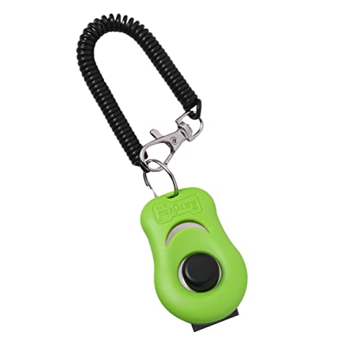 Yardwe 1 Stück Tontrainer für Haustiere Clicker-Trainingsset für Hunde Beweglichkeit Welpe Dog Whistles hundetraining Klicker für Haustiertraining Trainingsgerät für Haustiere Green von Yardwe