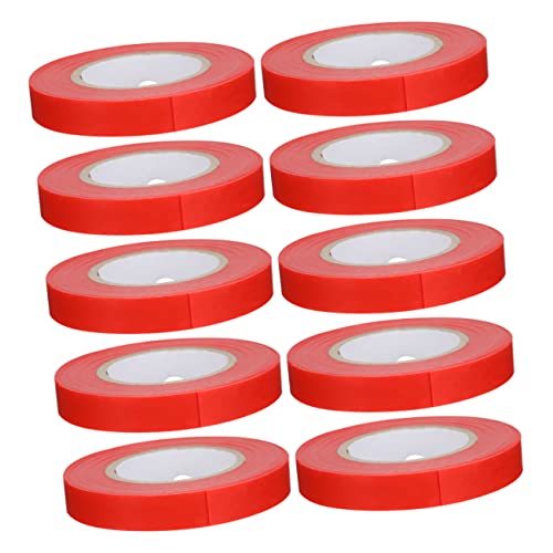 Yardwe 10 Rollen Läppband Tapetool pfropfclips für Tomaten Pflanzenstäbchen unterstützen Pflanzenspalier pflanzenpflege pflanzenstützen Klebeband für Pflanzen Pflanze Schleife PVC rot von Yardwe