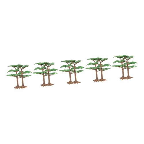 Yardwe 10 STK Mikro-landschaftsbaum Landschaft Landschaft Baummodell Pflanzenmodell-schmuck Minibaum Gartendekoration Bäume Dekorieren Modellbäume Trainieren Minibäume PVC Bahn Anlage von Yardwe