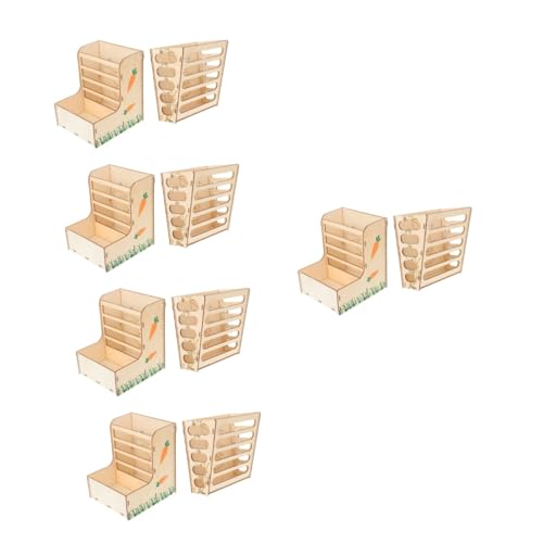 Yardwe 10 Stück Kaninchengras Ständer Praktischer Häschen Futterspender Haushaltsregal Meerschweinchen Futterspender Kaninchenzubehör Zarter Häschen Futterspender Haustierkrippe von Yardwe