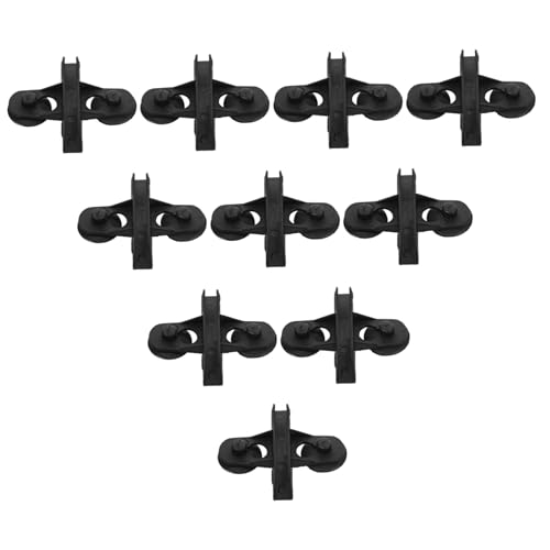 Yardwe 10st Aquarium-trennclip Fischbecher Saugnäpfe Für Aquarienheizungen Fischteiler Aquarium-trennwand Isolierplatte Für Aquarien Aquarium Saugnäpfe Clips Isolierclip Abs Black von Yardwe