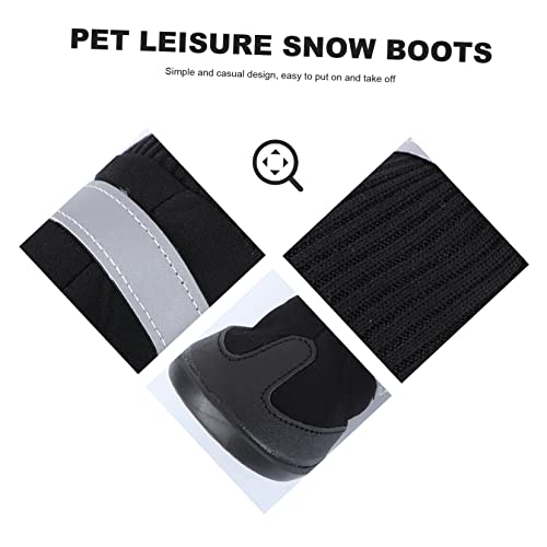 12 Stk Stiefel für Haustierhunde hundeschuhe Hunde pfotenschutz Hundestiefel für große Hunde Schneestiefel für Hunde Haustier Hund Winterschuhe Hund warme Stiefel klassisch von Yardwe