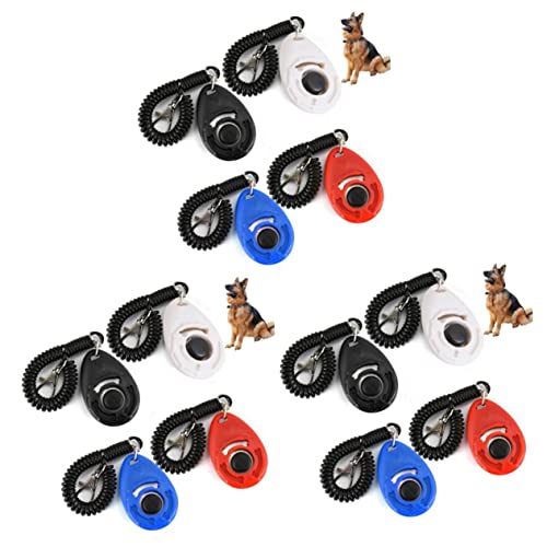 Yardwe 12 STK Klicker für Haustiertraining Rindenstopper Clicker zum Katzentraining Hamsterkleidung Hundeklicker Clicker für Welpentraining Hundetrainer klingender Klicker Pferde von Yardwe