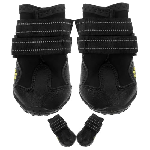 Yardwe 12 STK Hund warme Stiefel hundeschuhe Winterschuhe für Hunde Dog Shoes Haustierschuhe für Katzen Stiefel für Haustierhunde Schneestiefel für Haustiere Sommer Schwarze Schuhe von Yardwe