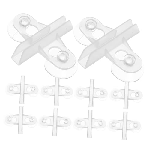 Yardwe 12Er-Box Trennklemme für Aquarien Aquarium Trennwand Clips Isolationsclips für Fischbecken Aquarium Kunststoff Aquarientrenner Clip Aquarium-Isolations-Trennklammern Herzförmig von Yardwe