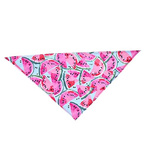 Yardwe 1Stk Haustier-Lätzchen tierkostüme pet Supplies hundehalsbänder hundehalstuch Dog Collars Snoods Flotter Mütze Welpe Rassen Hundehalsband bedruckter Speichelkragen Rosa von Yardwe