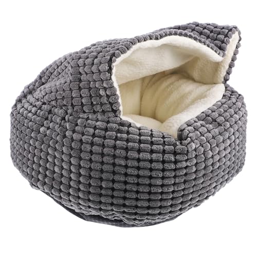 Yardwe 1Stk Haustierbett Katzenbett tierkissen dogbed Hundematte Kaninchen Schlafhaus Katzenzwinger im Freien warmes Hundekatzennest komfortable Hundehütte Winter Haustierhaus Maiswolle von Yardwe