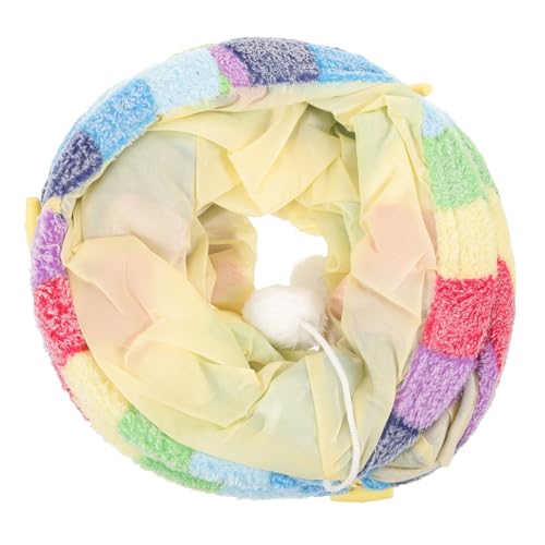 Yardwe 1Stk Regenbogen-Katzen-Tunnel Faltbares Katzentunnelspielzeug Crinkle-Spielzeug für Katzentunnel interaktives katzenspielzeug Interactive cat Toy Haustier neckendes Spielzeug von Yardwe