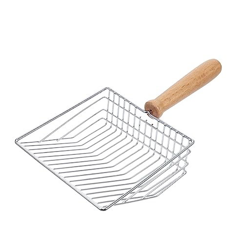 Yardwe 1stk Hohlschaufel Für Katzenstreu Spender Katzenstreu Schaufeln Katzenkotschaufel Katzenrätsel Wurf Haustier Verklumpung Filter Liner Scoop Post Edelstahl Sus304 Silver von Yardwe