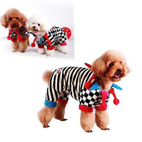 Yardwe 1stk Hundemantel Haustiermantel Vier Beine Clown-Kleidung Halloween Hundebekleidung Für Den Winter Haustierkleidung Mcbling Kleidung Rüschen Vierbeinige Kleidung Herbst Und Winter von Yardwe