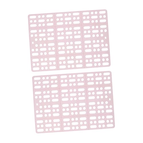 Yardwe 2 STK Haustiermatte Hasen zubehör für den käfig kaninchenstall zubehör PVC-Haustierkäfig Matte Kaninchenkäfig Zubehör PVC-Matte für Haustiere Kaninchen-Fußmatte Rosa von Yardwe