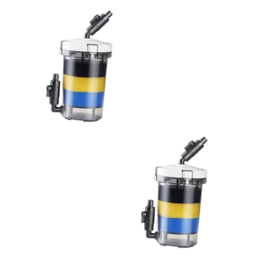 Yardwe 2 STK Filter Für Aquarien Filter Für Fischbecken Teichfilterpumpe Filter Für Fischaquarien Aquarium Externer Kanisterfilter Fischglas Sieb Tauchpumpe Auf Rädern von Yardwe