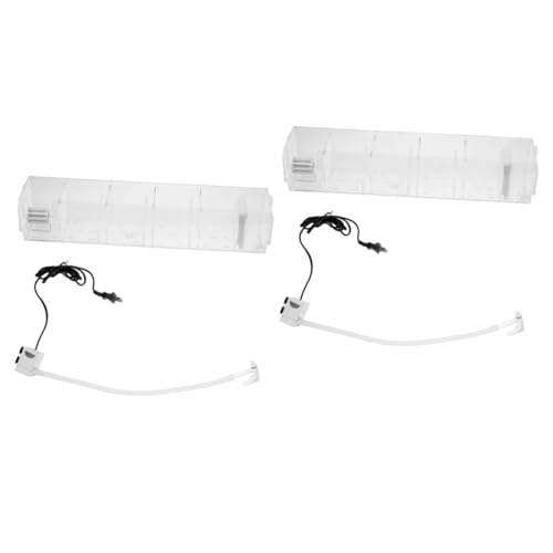 Yardwe 2 Sätze Filter für Fischbecken Filter für Aquarien Sieb Filterwerkzeug für Aquarien Kanister-Aquarienfilter Wasserpumpe Filterkasten Wassertank Aquarium Tropfbox Acryl von Yardwe