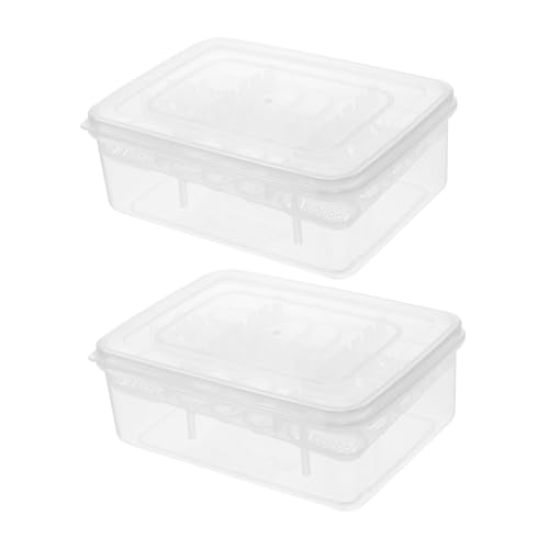 Yardwe 2 Stück 16 Inkubation sbox für Krabbel Tiere System Reptilien Inkubator Tank Egg Incubator Eier inkubator Schlangenbrutkasten Brutkasten zum Ausbrüten von Eiern Plastik Transparent von Yardwe