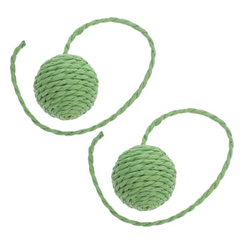 Yardwe 2 Stück Ersatzball Für Katzenklettergerüst Kratzball Für Katzen Katzenkratzer Kätzchen Katzenspielzeug Ersatz Für Kratzbaumpfosten Kätzchen Kratzbaum Green Papier von Yardwe