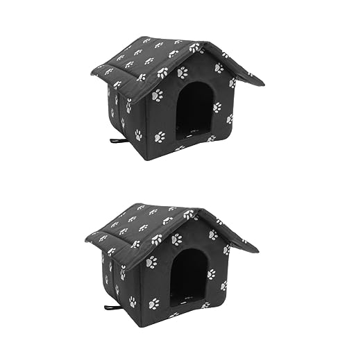 Yardwe 2 Stücke Outdoor Katze Shelter Wetterfeste Isolierte Rest Shelter Für Katzen Hunde Sicher von Yardwe