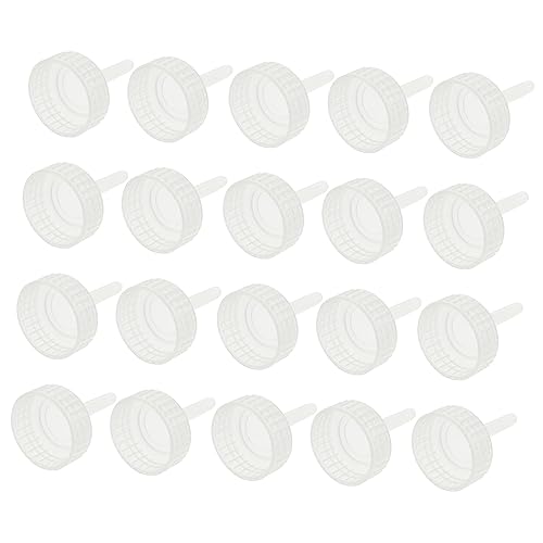 Yardwe 20 STK Deckel der Inkubatorflasche DIY Garnelen-Brutkasten-Flaschenverschlüsse Artemia Hatchery -Flaschenadapter Aquarium Zubehör Aquarium Eier Inkubator kistenverschluss Weiß von Yardwe