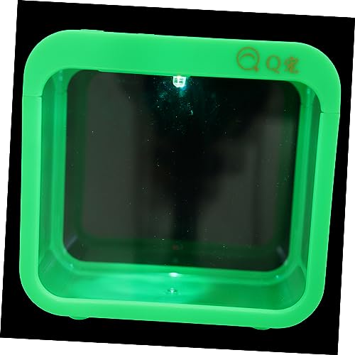 Yardwe 2St Betta-Box Desktop-Aquarium-Kit Garnelen Zuchtbecken Fischschalen Aquarien-Starter-Kits Fischglas kunststoffbehälter plastikbehälter Fischzuchtbecken Kampfbecken mit Lampe Green von Yardwe