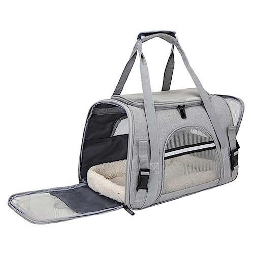 Yardwe 2St Haustiertasche kleines Reiseportemonnaie Haustierversorgung im Freien Träger pet Backpack Hunde Reisetasche Tragetasche für Haustiere Reisetasche für Katzen Oxford-Stoff Grey von Yardwe