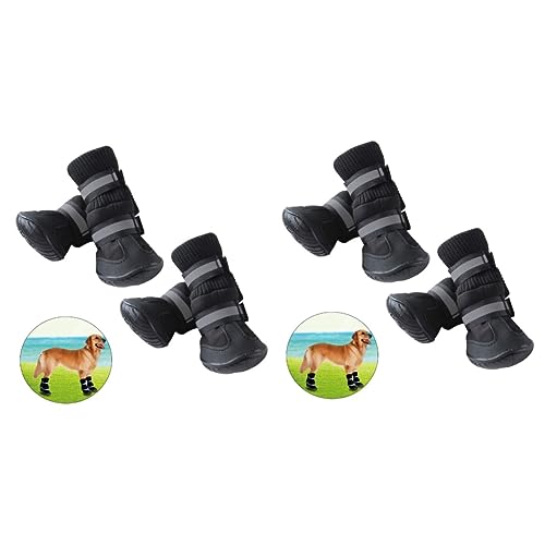 Yardwe 2St Hundeschuhe Hunde Schuhe Dog Shoes wasserdichte Hundestiefel Schuhe für Hunde Stiefel für Hunde Haustierschuhe Haustier Hund Lipgloss von Yardwe