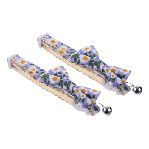 Yardwe Verstellbares Katzenhalsband Mit Fliege Und Glöckchen Aus Polyester-Baumwolle Und Nylon Sicher Für Haustiere Yardwe Verstellbares Katzenhalsband Mit Fliege Und Glöckchen Aus Polyester-Baumwolle Und Nylon Sicher Für Haustiere von Yardwe