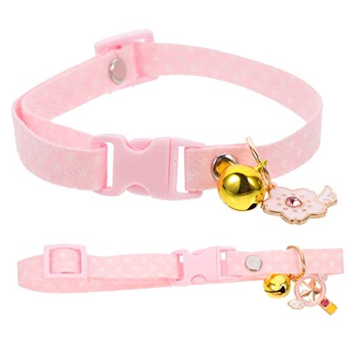 Yardwe Welpenzubehör 2st Katzenhalsband Kleines Hundehalsband Kleines Hundezubehör Katzenzubehör Schönes Welpenhalsband Kätzchenhalsbänder Baumwolle Polyester Katzenglocke Hündchen von Yardwe