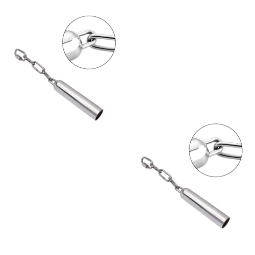 Yardwe 2St Spielzeug aus Edelstahl Stainless Steel inoxlm Choose Toy rang hängend Vogelschaukeln für Papageien Papageienkäfigspielzeug Haustier Glocke mittel und groß Vögel Papageienkette von Yardwe