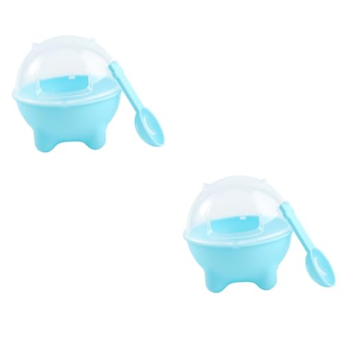 Yardwe 2st Badewanne Für Hamster Haustier Hamster Badezimmer Hamsterzubehör Hamster Toilette Badewanne Für Haustiere Hamsterhaus Hamsterstaubbad Chinchilla-Badezimmer Welpenspielzeug Blue von Yardwe