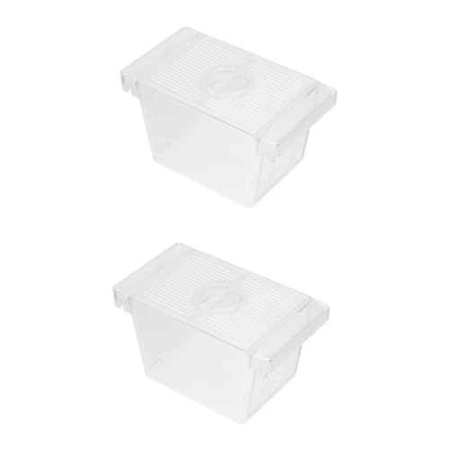 Yardwe 2st Brutkasten Für Frittierboxen Acrylbox Aquariumzubehör Aquarium Kindergarten Fall Fischzucht Betta-Aquarium Mit Trennwand Aquarienfische Trennnetz Für Aquarien Separator Plastik von Yardwe