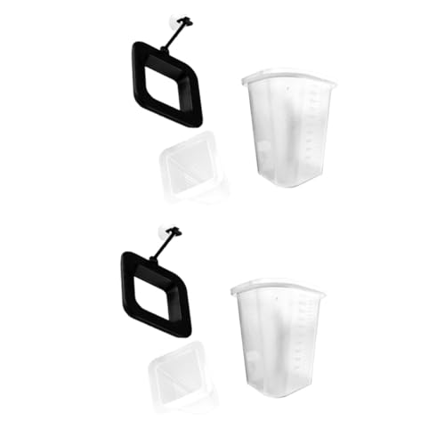 Yardwe 2St Futternapf für Blutwürmer Measuring Cups meßbecher Fütterungsring Fischfutterautomat Betta-Aquarium Sieb Aquariumring Nematoden-Fütterungsbecher Filter Zubringer Speisebecher von Yardwe