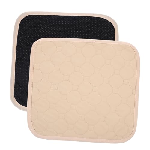 Yardwe 2st Hamster-PIPI-pad Welpenpads Groß PIPI-Pads Frettchen Hase Käfig Hundebox-Liner-Fach Futter Für Kaninchenställe Welpenbecken Matratzenschoner Welpenstift Stoff Beige von Yardwe