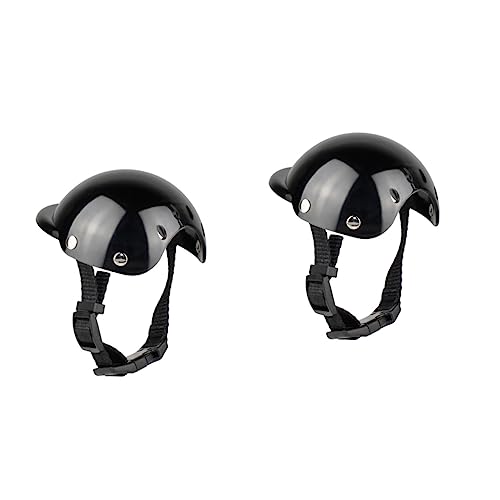 Yardwe 2st Haustier Helm Chihuahua-Helm Chihuahua-zubehör Welpenspielzeug Kleine Hunde Hut Helm Für Hunde Welpenhelm Fahrradzubehör Für Hunde Katzenhelm Bikerhelm Hart Hundekäfig von Yardwe