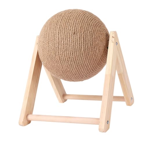 Yardwe 2st Kratzspielzeug Für Katzen Stabile Kratzbäume Für Kätzchen Haustier Katze Spielzeuge Spielzeug Mit Ball Spielen Kratzspielzeug Aus Sisal Katze Interaktiv Roue Drinnen Rolle Holz von Yardwe