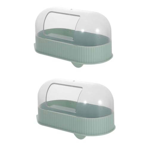 Yardwe 2st Sandbecken Igel-Chinchilla-Toilette Kleines Tierbad Süße Chinchilla-badewanne Kleines Sandbad Rennmaus Badezimmer Chinchilla-Toilette Zum Duschen Klare Wanne Mäusesandbad Abs von Yardwe