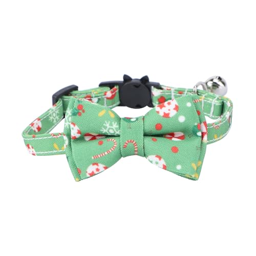 Yardwe 2st Weihnachts Hundehalsbänder Für Welpen Weihnachtsglockenkragen Kleine Hunde-Outfits Weihnachtshundeschal Kätzchenhalsbänder Tuch Die Katze Haustierzubehör von Yardwe