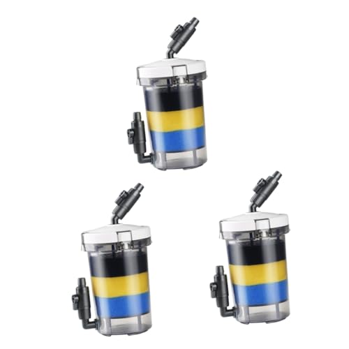 Yardwe 3 STK Powerfilter für Aquarien Wasserpumpe für Fischbecken Tauchaquarium Sieb vorderer Graszylinderfilter Aquarienfilter Tauchen Filterausrüstung Filterpumpe von Yardwe