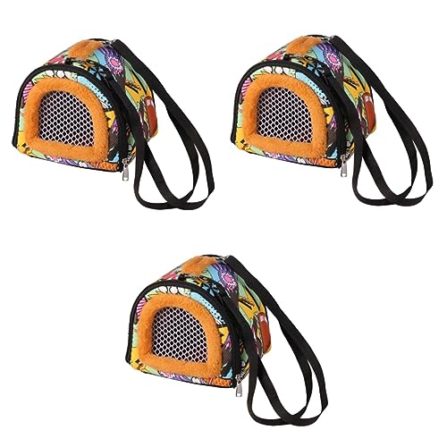 Yardwe Igel Hamster Rucksack 3 Stück Haustier Tragetasche Haustier Tragetasche Hamster Tragetasche Hamster Aufbewahrungstasche von Yardwe