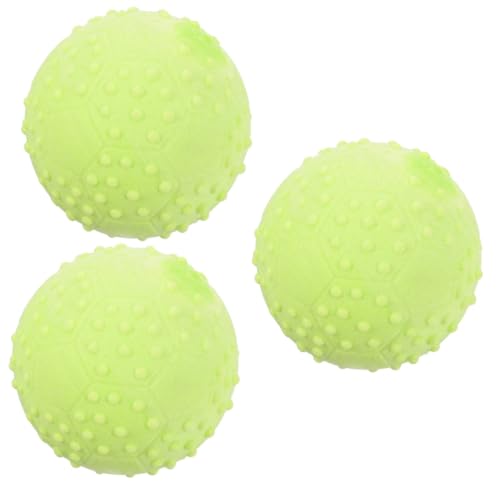 Yardwe Hundebälle 3st Hundespielzeugball Kau Spielzeuge Spielzeug Für Haustiere Kleines Hundespielzeug Welpenball Lustiger Kauball Trainingsball Bissfest Gummi von Yardwe