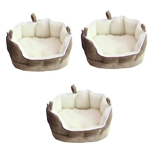 Yardwe Kaninchen Sofa 3 Stück Kleines Haustiersofa Frettchenhaus Kleines Haustierbett Frettchenbett von Yardwe