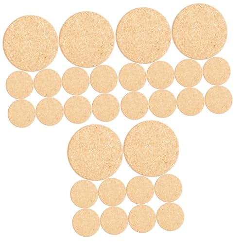 Yardwe 30 STK Blumentopfmatte pflanzenmatte Pflanzen untertopf Blumenkübel-Unterlage Blumentöpfe Holztablett Pflanzkübel aus Kork runder Untersetzer leer Korkauflage schmücken Unteres Pad von Yardwe