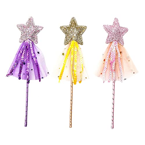 Yardwe 3St Halloween-Stock Kinderspielzeug Spielzeug für Kinder und Mädchen Spielzeuge Zauberstäbe für Kinder Ben Halloween Party Fairy Wand Katzen-Teaser Geburtstag Zauberstab Stoff von Yardwe