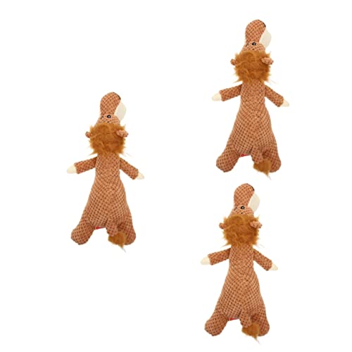 Yardwe 3St Plüsch-Backenzahn-Spielzeug Plüschtier interactive dog toys interessantes Kauspielzeug für Hunde Zerrspielzeug für Hunde Welpe Kuscheltier schöne Form molar Spielzeug Schüttgut von Yardwe