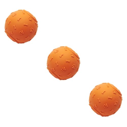 Yardwe 3St Kauspielzeug für Hunde Hundekauspielzeug für Welpen Hund Gummiball Interactive Dog Toys Hunde spielsachen Spielzeuge Welpen quietschender Ball tragbares molares Spielzeug kauen von Yardwe