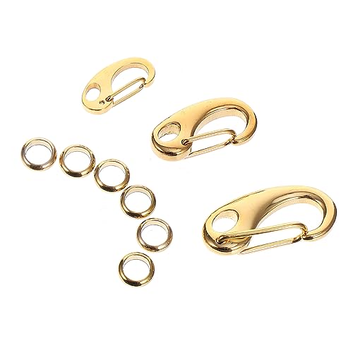 Yardwe 3pcs Hundeschnalle Schild Katzenmarke Auseinandersetzung Erkennungsmarken-Clip Klein Hundemarken-Clips Clips Für Hundehalsbänder Inhaber Kabel Hunde-id-Clip Rostfreier Stahl Golden von Yardwe